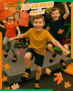 🎃🕷️ Chez New Jump, les vacances de la Toussaint riment avec sauts, rires… et frissons !