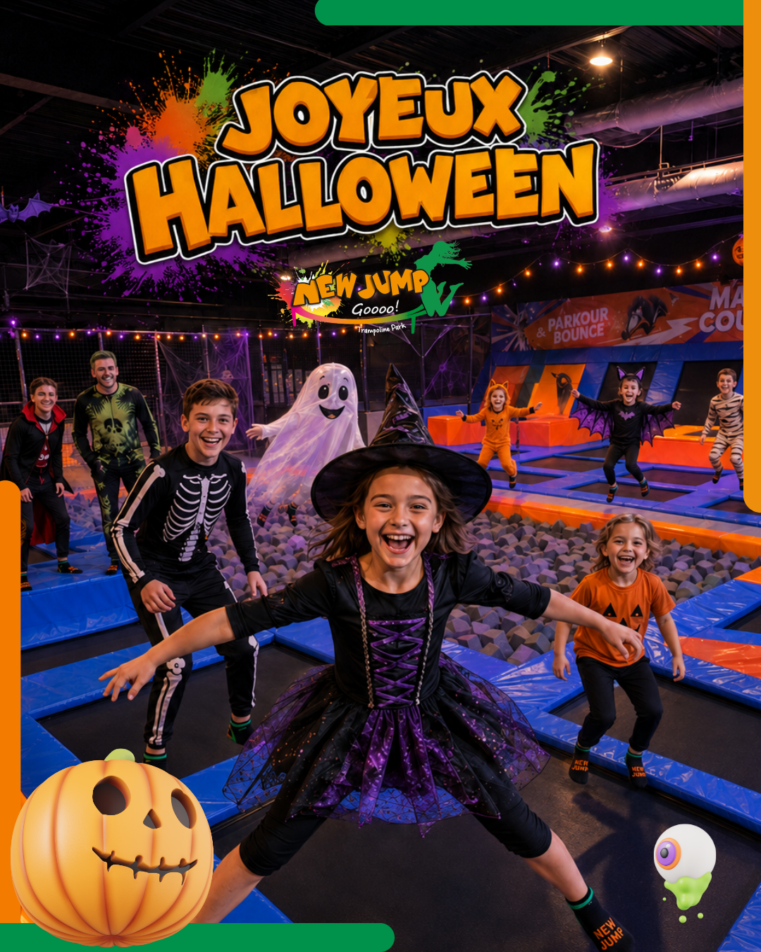 Octobre chez New Jump Langon : vacances, énergie et frissons au programme ! 🎃