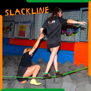 Trampoline Park Slackline