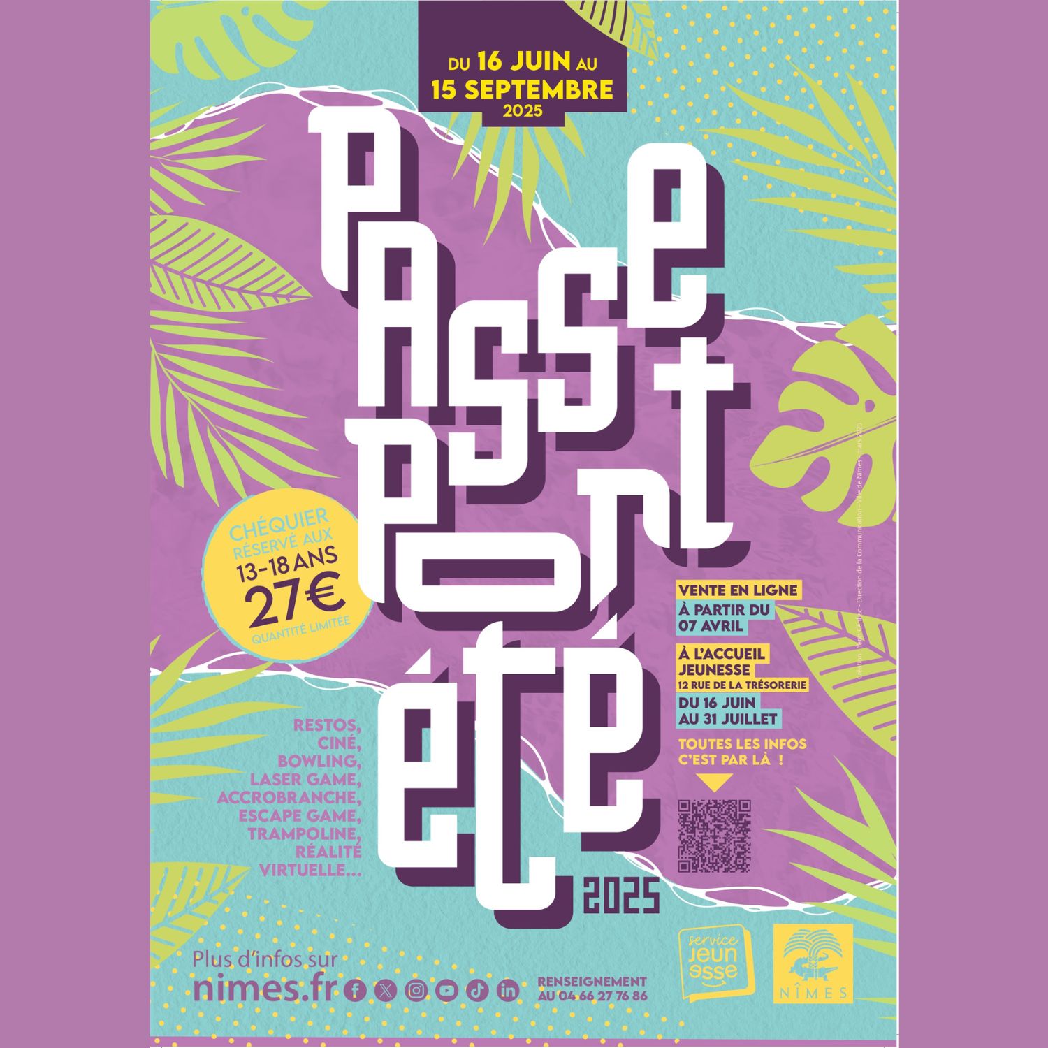 🎉📢PASSEPORT ÉTÉ 2025📢🎉