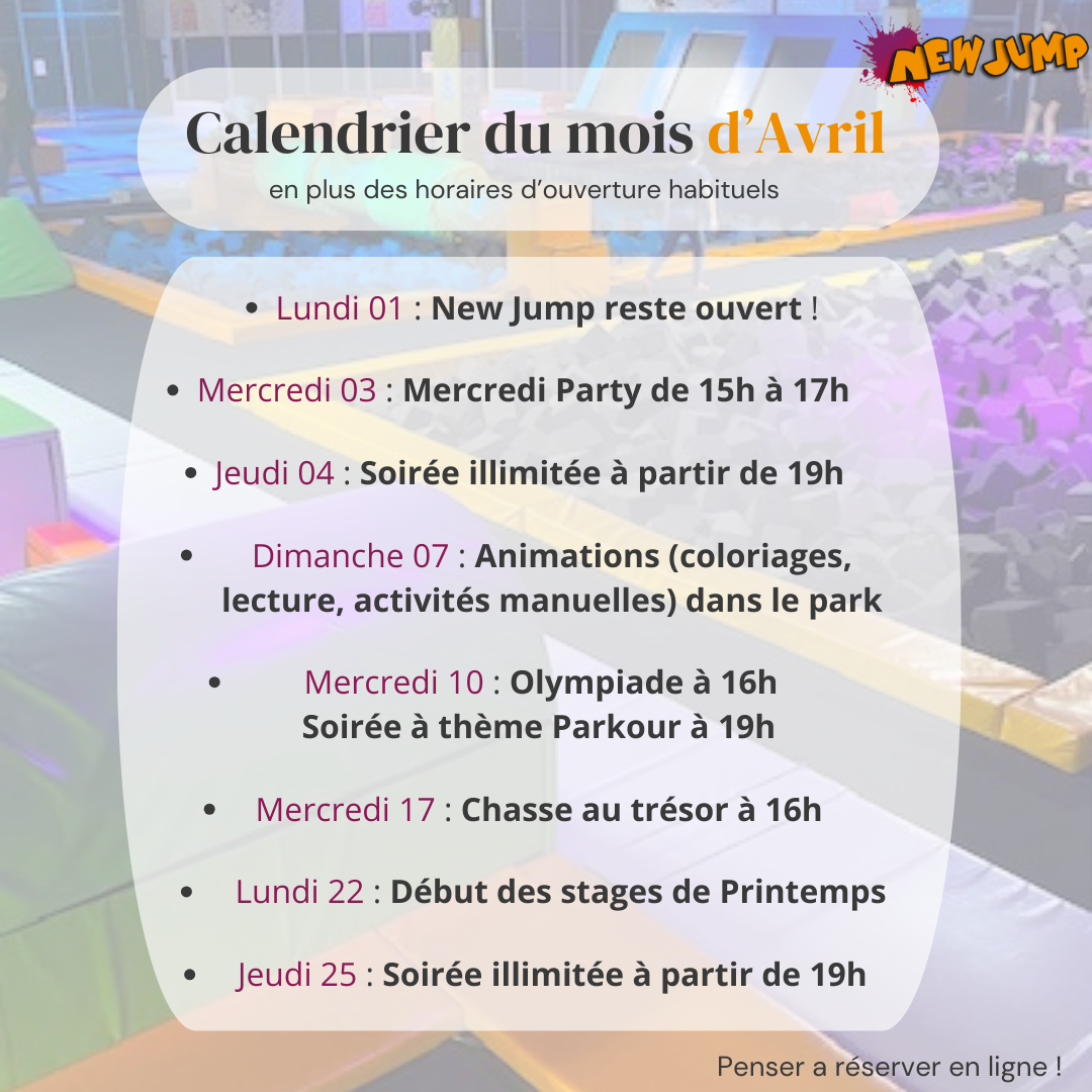 Agenda avril